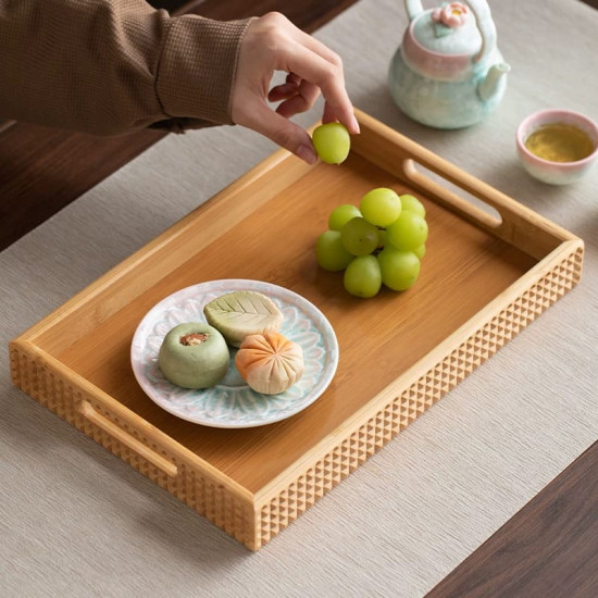 Wooden Tray Set 3 Pcs